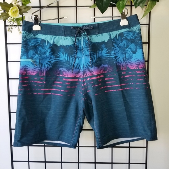 purple swimming shorts